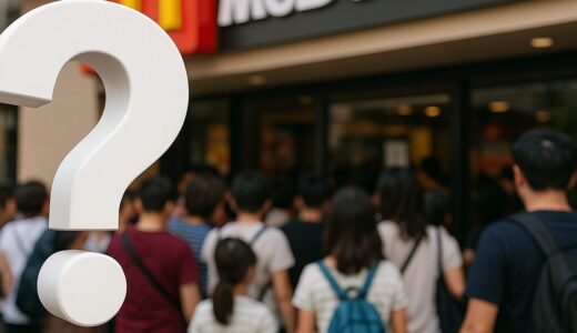 マクドナルドの全国全店合計の一日の来店客数はどのくらい？