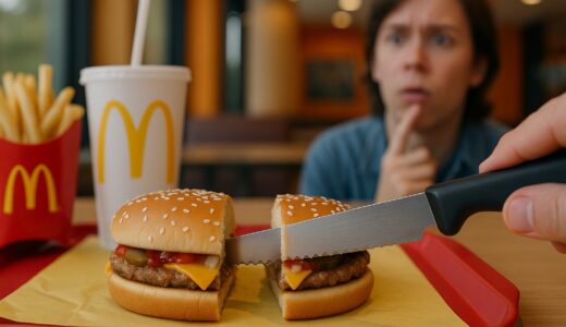 【マクドナルド】ハンバーガーをカットしてもらえるって本当？