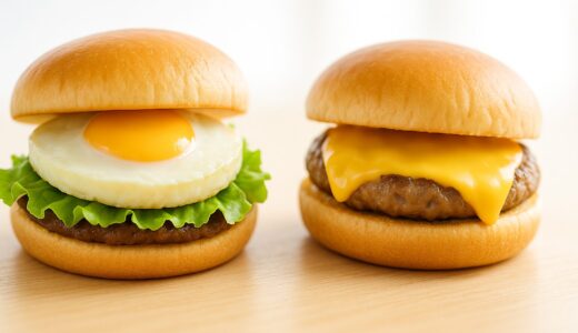 月見バーガーとエグチはほぼ一緒？何が違うの？価格差に見合った違い？