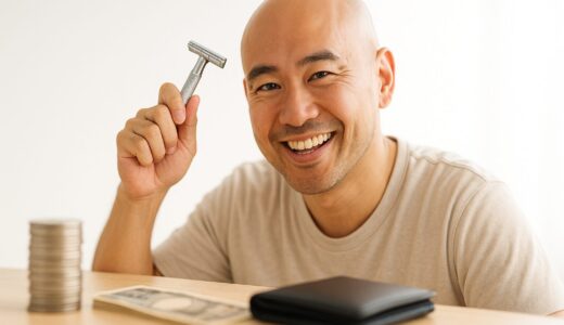 スキンヘッドにすると美容室代は10年でどれくらい節約できる？
