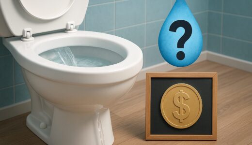 トイレ水漏れ放置で1日数千円！？流れっぱなしの水道代を調べてみた